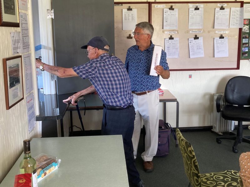 Brian Hill at the opening of his bar in 2023