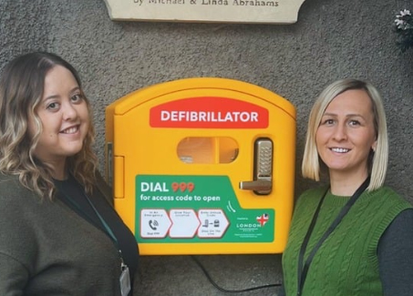 This defibrillator in Oldland Common is available to the community 24/7