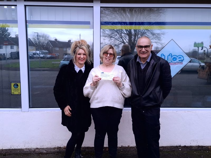 Eve Dodge and Mark Poole with Janice Suffolk