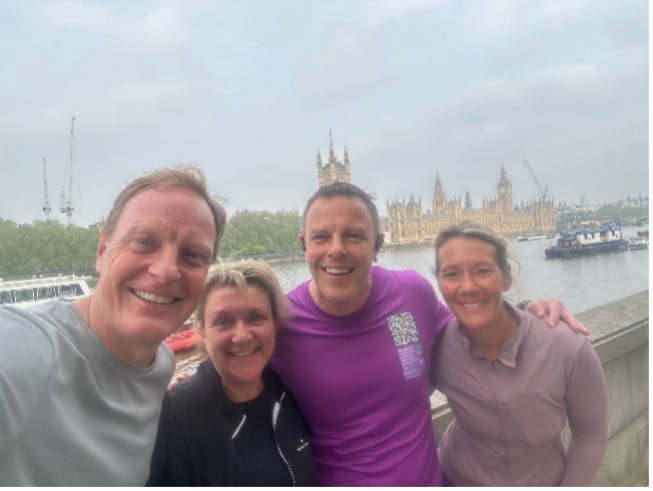 Mark, Abbie and Paul Collings and Nicky (Mark and Paul’s sister)