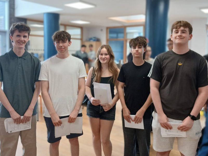 Happy faces at SBL on GCSE results day too
