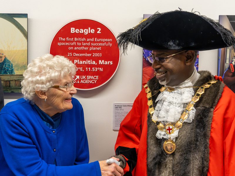 Doreen Lindegaard with Lord Mayor of Bristol Cllr Yasson Mohamud